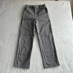 Levi’s Math Club Paula Slacks Premium Women’s Size W24 L 27 Black White checked